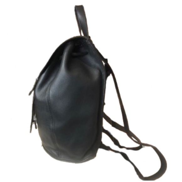 Vintage COACH Black Leather Weekend Backpack Rucksack Large Daypack 9943 USA COA - Picture 14 of 17